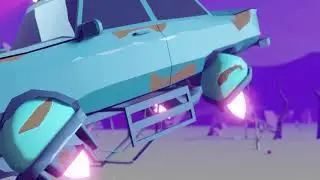A Flying Car Animation Blender Animation
