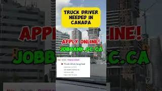 Truck Driver Need in Canada I Direct Hiring I Buhay Canada #shorts