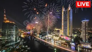 LIVE: Bangkok, Thailand Fireworks Show | New Year 2025