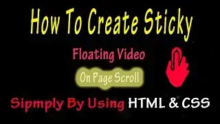 How to create sticky floating video on page scroll