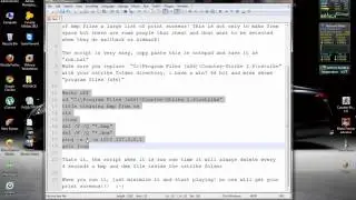 Counter-Strike 1.6 Script to Auto-Delete bmp and dem files in cstrike folder