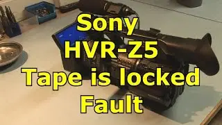 Sony HVR-Z5  Tape Warning, Tape is Locked