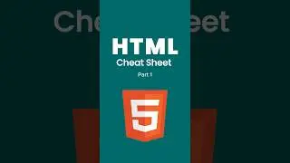 HTML Cheat codes - Part 1 (HTML Series)