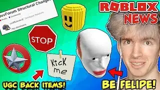 ROBLOX NEWS: UGC Back and Shoulder Items, Felipe Haunts the Catalog, Gamecard & DevForum Updates