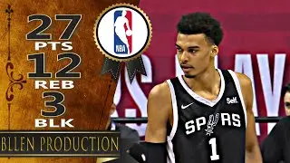 Victor Wembanyama－27 Pts Highlights｜NBA Summer League｜San Antonio Spurs vs Trail Blazers｜2023.07.09