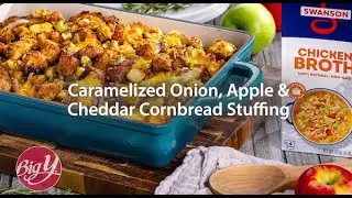 Caramelized Onion, Apple & Cheddar Cornbread Stuffing Recipe
