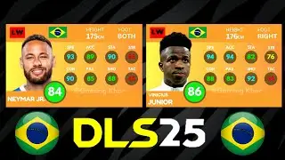 DLS 25 | BRAZIL PLAYERS RATING PREDICTION DLS 2025