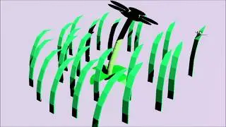 Flower and grass animation