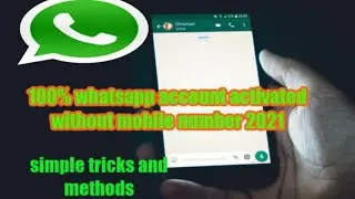 How to create whatsapp accounts without use of mobile number (2021) #TechnoBuzz