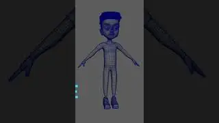 3D character modeling in Maya. 