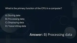 COMPUTER QUIZ  ABOUT CENTRAL PROCESSING UNIT || RevealYorSkill
