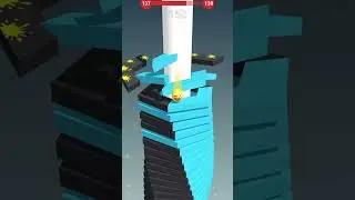 ✌️Stack Ball 3D 🎃Level- 137 🏀Gameplay On (iOS)✅ 