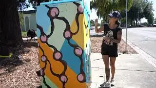 May M. Lo's 1st Utility Box Mural