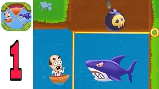 Save Daddy Pull the pin - Gameplay Walkthrough Part 1 Levels 1-27 (iOS, Android)