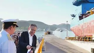 Botadura de la draga Autopropulsada ARM “Capitán Hilario Rodríguez Malpica” (ADR-39)