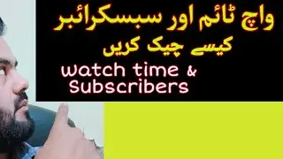 how to see watch time and Subscribers