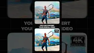 Convert blurry video to 4k video 