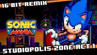 Studiopolis Zone Act 1 [16 bit Remix]  - Sonic Mania