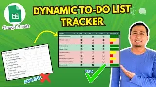 How to Create Dynamic To-Do List Tracker in Google Sheets