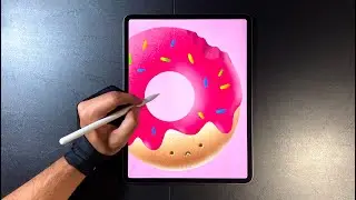 Donut 🍩 Drawing in Procreate