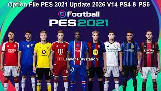 Option File PES 2021 Update 2026 V14 PS4 & PS5