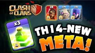 Th14 New Meta, CWL 3 Star th14 war base Strategy in Clash of Clans! #Coc #Clashofclans