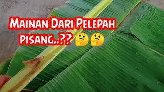 Mainan anak tahun 80-90an, Pistol dari pelepah pisang