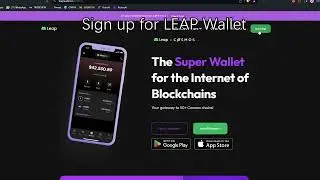 How to sign up LEAP Wallet Cosmos Ecosystem