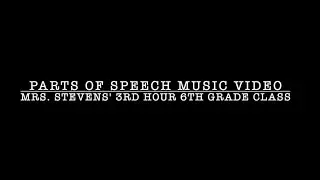 3rd Hour Parts of Speech Music Video