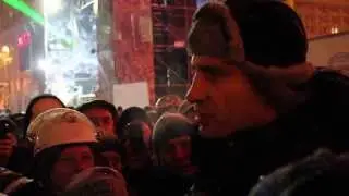 Кличко вышел к людям. Киев, Майдан. 22.01.2014