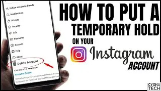 How To Put A Temporary Hold On Your Instagram Account | How To Temporarily Block Instagram