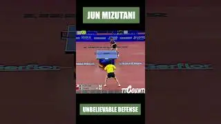 Jun Mizutani UNBELIEVABLE LOB DEFENSE! #shorts #tabletennis