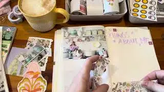 Predecorate journal pages with me! Relaxing music only 🫶🏻 unbox + ink new pen 🖊️