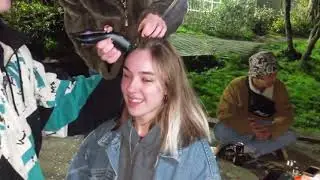 Shave my head in a camp