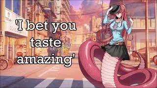 Lamia Girl Talks about how Tasty You look (Vore teasing/ASMR)