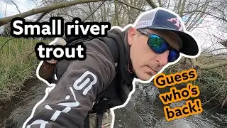 Trout lure fishing - small river wading