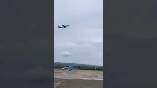 Trigana Air Cargo Boeing 737-300 Classic, Takeoff BTJ Airport to Halim HLP #shorts #aviation
