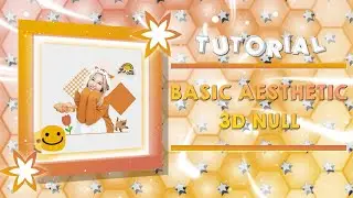 BASIC AESTHETIC 3D NULL | ALIGHT MOTION TUTORIAL 💜