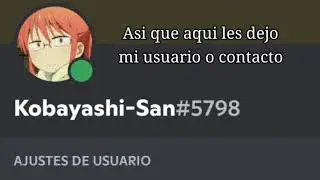 Mi contacto en discord...