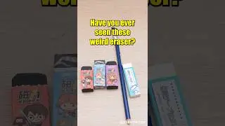 Have you ever seen these weird erasers?#shorts