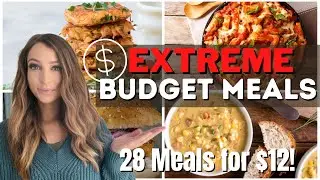 EXTREME Budget Meals | 28 Meals for $12!