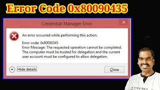 Fix Error code 0x80090345 | Credential manager error | Network Ravi
