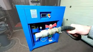11 kW Screw Compressor. 3.5 mm Nozzle. Test