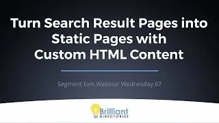 Convert Search Result Pages into Static Pages with Custom HTML Content 📄 Boost Your Website SEO