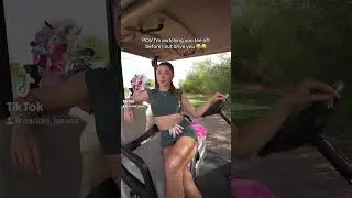 Would you golf in front of me??!! #golf #golfswing #caddieissues