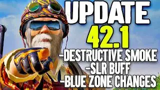 MASSIVE PUBG Update 42.1 - Destructible Smoke, SLR BUFFED AGAIN, Blue Zone Changes and MORE!