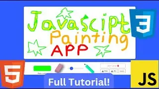 Build a Painting App using Javascript, HTML5 Canvas API & CSS