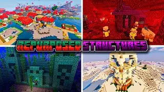 САМЫЙ ТОПОВЫЙ МОД НА ДАНЖИ В МАЙНКРАФТ | ОБЗОР МОДА MINECRAFT Repurposed Structures