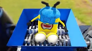 Fast Shredder vs Doodle Minions | Experiments : Crushing Crunchy & Soft Things | 3D Doodle 