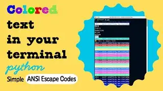 Terminal Formatting using Python - தமிழ் 